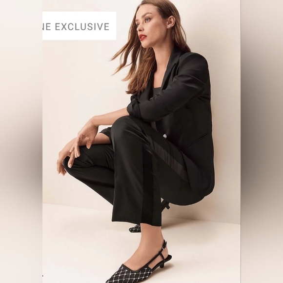 The Slim Straight Tuxedo Pant in Sateen - Picture 16 of 16